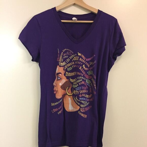 Black Excellence Vneck T-shirt size XL - Picture 1 of 1